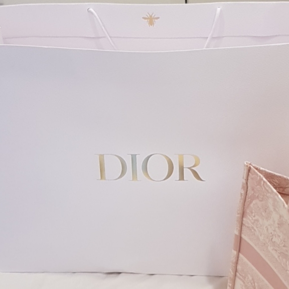 DIOR BOOK TOTE Pink Toile de Jouy Embroidery - Picture 6 of 7